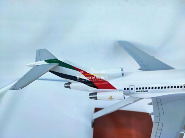 Model of B727-200 Emirates Airlines with detailed craftsmanship.